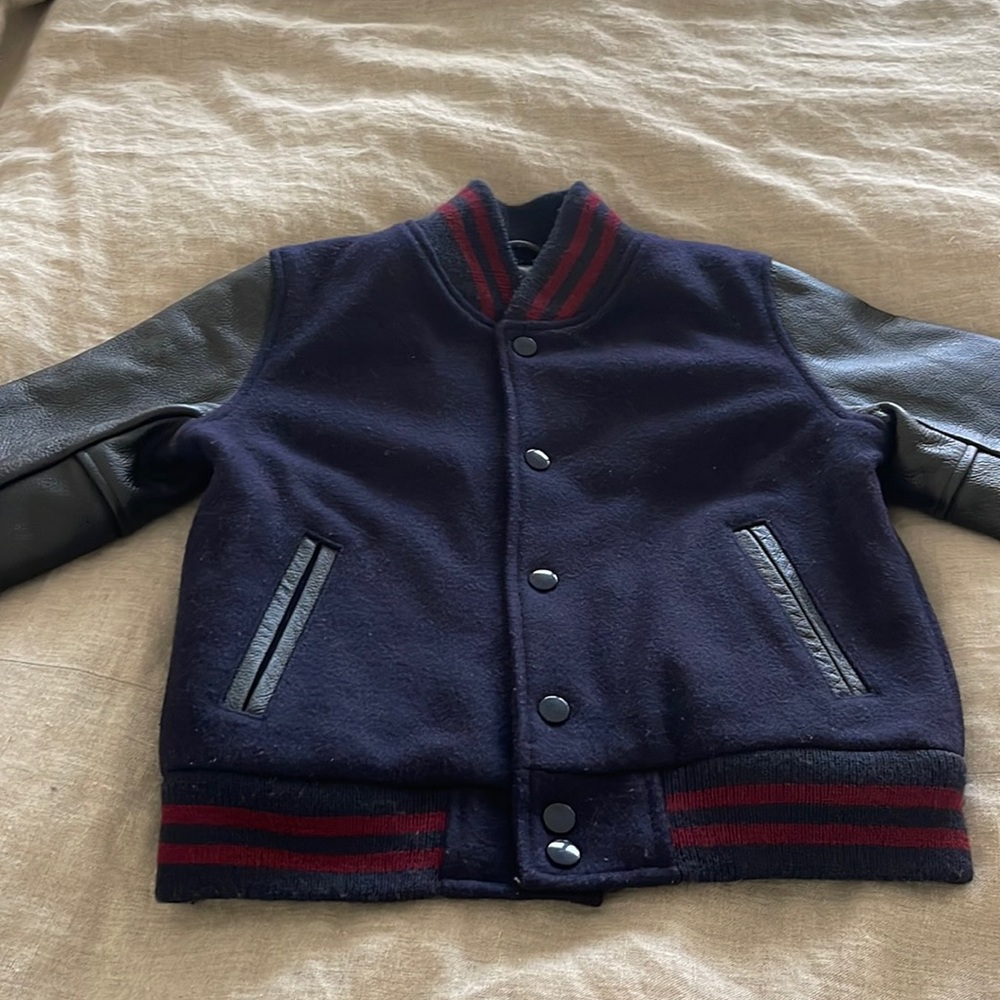 J Crew boys GB Sport letterman jacket